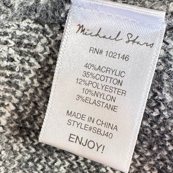 NEW Michael Stars Charcoal Combo Nell Cardigan Sweater - Picture 10 of 10